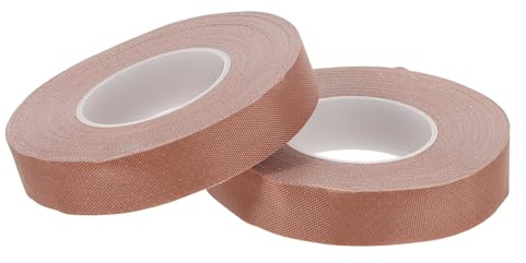 HANABASS 2 pièces Ruban Adhésif pour Doigts Guzheng et Pipa Marron Coton Respirant Protection Confortable pour Performances Musicales