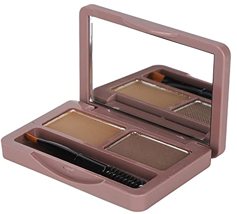 Taidda Poudre à Sourcils Longue Durée, Imperméable et Résistante à la Transpiration, Maquillage Naturel pour un Aspect Délicat des Sourcils, Brosse en Spirale, 2,5 G X 2, Couleur thé Chaud pour un