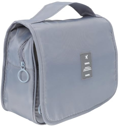 TOKIDNY Bolsa de Viaje Grande de Poliéster Gancho Plegable, Neceser Creativo para Cosméticos y Artículos de Higiene en Camping y Viajes