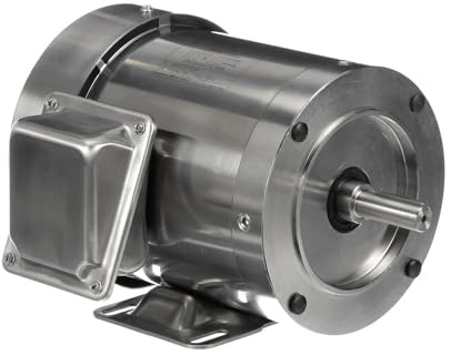Leeson Electric, 191949.00, .5HP, 1740RPM, 3PH, 208V;230V;460V, 56C Frame, C-Face Flange, Foot Mount, TEFC, Washdown Duty Motor