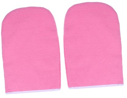 Lurrose 1 par de guantes de cera de parafina Guantes de baño de parafina Guantes térmicos blandos para tratamiento de cera de calor Spa