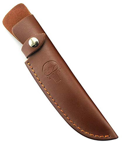 Ledermesserscheide Leder Messer Scheide Fixed Blade Jagdmesser Leder Scheiden Universal Taschen Messerscheide mit Gürtelschlaufe für die Jagd, Freizeit Gürtelschlaufenetui Ledertaschenscheide