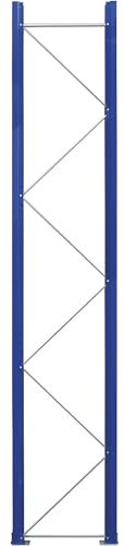eurokraft | Palettenregal-Stützrahmen | vormontiert | enzianblau RAL 5010 / verzinkt | HxT 3990 x 750 mm