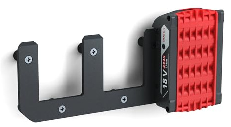 Akku Wandhalterung geeignet für Bosch 18V Professional Akkus Blau inkl. ProCore Akku-Halterung Wandhalter (3 Akkus)