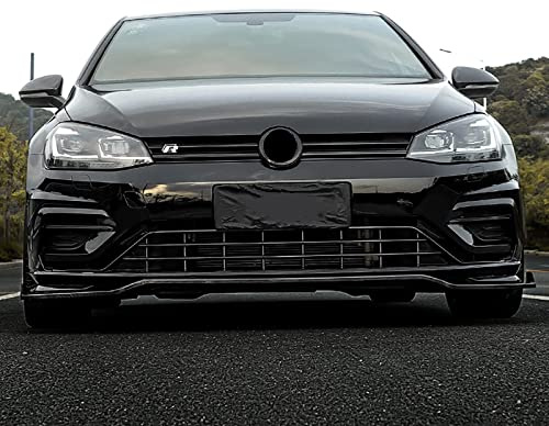 OWER Spoiler De Séparateur De Protection, pour VW Golf 7 7.5 Mk7 Mk7.5 GTI GTD R R-Line 2014-2019, Becquet De Lèvre De Pare-Chocs Avant, Abs Pare Choc Avant Lame De Pare Choc Spoiler De Lèvre Cache