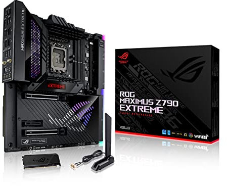 ASUS ROG Maximus Z790 Extreme WiFi 6E LGA 1700(Intel®12th&13th Gen) EATX Gaming Motherboard (PCIe 5.0,DDR5,25power Stages,5X M.2,10&2.5Gb LAN,2xThunderbolt 4,USB 3.2 Gen 2x2 with Quick Charge 4+)