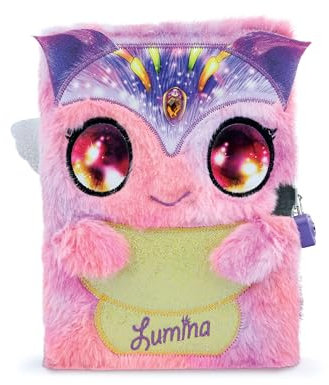 Nebulous Stars Lumina Notizbuch, weiches Plüsch, gesperrt, geheimes Tagebuch, linierte Seiten, Notizbuch, 100 Seiten, für Mädchen