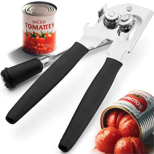 Abrelatas comercial resistente – Manual de mano – Industrial para latas grandes – Fácil manivela, abridor
