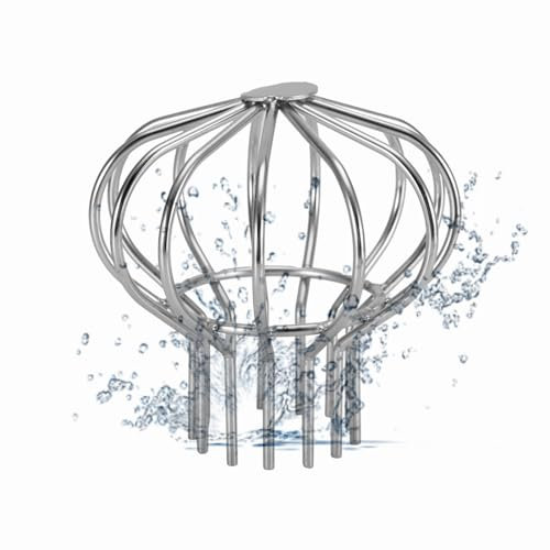Protector para canalones de acero inoxidable, rejilla de drenaje de agua de lluvia, antihojas, protectores para canalones para techo, patio, jardín, tierra, (Tubo 75)