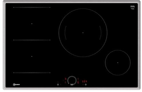Neff, T58SHS1L0 Autarkes - Placa de inducción con control Twist Touch N70 (80 cm de ancho, con marco de apoyo), color negro