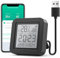 GHome Smart WiFi Thermometer Hygrometer, Indoor Temperature Humidity Sensor Electronic Ink Display & IR Contorl, App Notification Alert, Free Data Storage Export