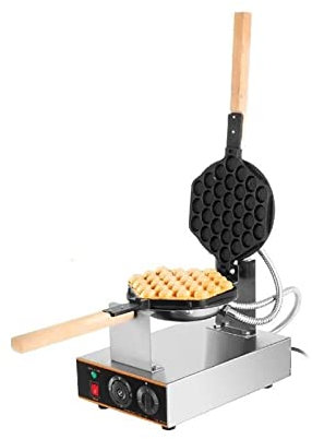 JOXLOVER Máquina for Hacer gofres con Burbujas de Huevo, 1400W, eléctrica Comercial, Antiadherente, for Hornear Pasteles, Eggettes, Puff, Aparato de Cocina for el hogar fácil de operar