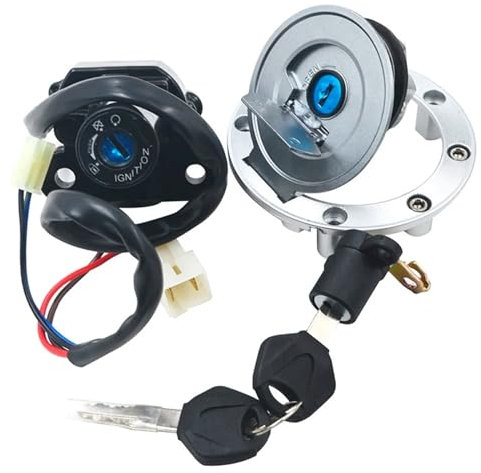 Motorrad Zündschloss Für MT03 FZ09 Für MT09 FZ6 XJ6 FZ6R YZF R6 R1 Für FJR1300 Motorrad Zündschloss Sperren Kraftstoff Tankdeckel Abdeckung Griff Schloss Motorrad Zündschalter