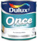 AMK® Dulux Once Eggshell 750ml Pure Brilliant White Metal & Wood Surfaces Paint One Coat Formula Low Sheen Quick Dry