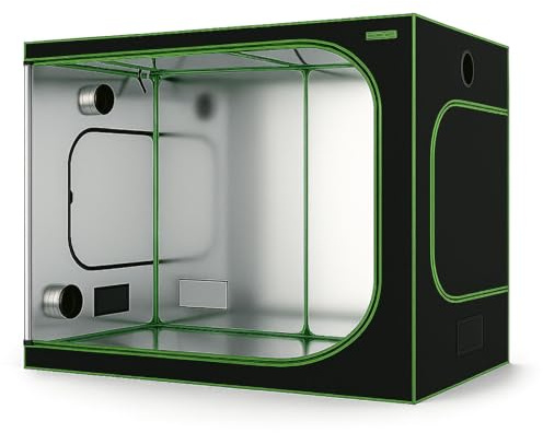 Growbox för inomhusodling, odlingstält, odlingstält, odlingslåda, växttält, hemlåda, ljustät (200 x 200 x 220 cm)