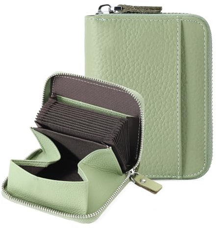 GOIACII Geldbörse Damen Leder Kreditkartenetui, RFID-Schutz Klein Portemonnaie Damen mit viele Fächer und Münzfach, Geldtasche kleines Große Kapazität Kartenhalter für Frauen Besuche Store