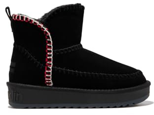 D.Franklin Botas Australianas Nordic Tejido Ante con Forro Interior Nova Low Negro D. Franklin - Botas para Mujer - Moda casual Mujer (Talla 36)