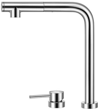 XJTNLB Robinet Cuisine Douchette Brossé Mitigeur Evier Cuisine Sous Fenetre Pivotant à 360° Robinet Cuisine Inox Pivotant à 360° Robinet Camping Car