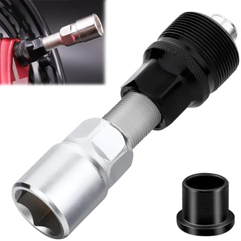 Kurbelabzieher Fahrrad,mit 16 mm Schlüssel,Kurbel Entferner Fahrrad,Abzieher Vierkant-Kurbelarm,Universal Tretlager Werkzeug Abzieher tretkurbelabzieher Set,zur Montage und Demontage von Kurbelarmen