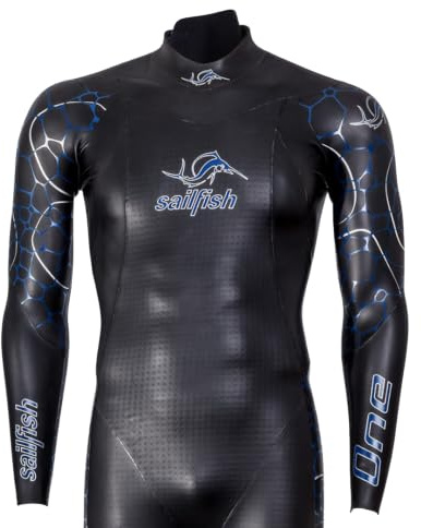 sailfish® Neoprenanzug Herren | Men's One 8 Triathlon Anzug für Athleten | Auftriebsstarker Wettkampfanzug für Schwimmen & Triathlon | Ideale Wasserlage & maximale Effizienz | schwarz