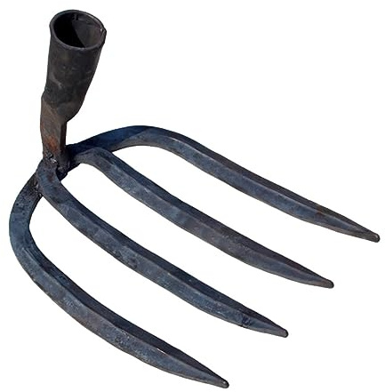 HANABASS Rastrillo de Jardinería de Dientes Manual para Excavar y Preparar Suelo Huertos y Pequeño