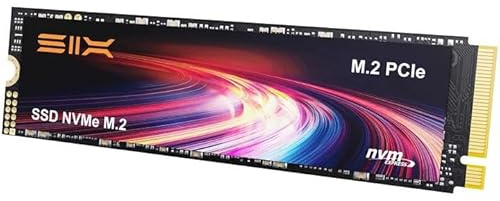SIX X4000 1TB M.2 SSD PCIe Gen3x4 NVME SSD Solid State Drive - Up to 3400MB/s Read, 2600MB/s Write