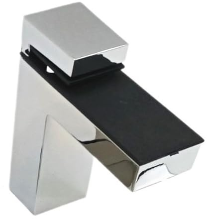 HsePank 1 stück Chrom/Satin Verstellbare Glasklemme Massivmetall Holz/Glas Regalhalterung Wandhalterung Clip Möbelbeschläge(K163-1T Satin Big)