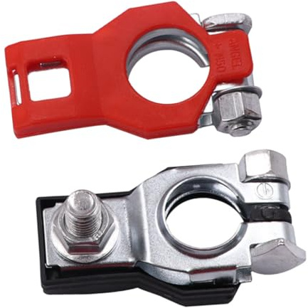 HANABASS Morsetti per Terminali Batteria Auto in Ferro Resistenti alla Corrosione Clip Connettore per Cavi Elettrici di Capicorda per Connessioni Stabili e Durature