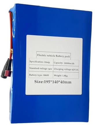 36V 10S4p Eléctrica Scooter Batería 20000Mah Batería De Litio para Bicicleta Eléctrica con Cargador Baterías Integradas para Patinetes Eléctricos XT90