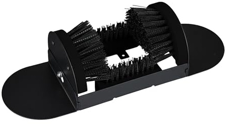 Relaxdays Spazzola pulisci-Scarpe con setole perimetrali, zerbino Esterno, robuste, fissabile