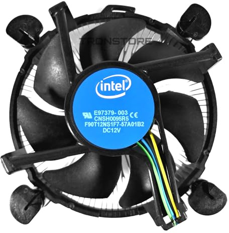 CPU Cooler Aluminum Heatsink 4-Pin PWM 92mm Fan Pre-Applied Thermal Paste for Intel Core i3 i5 i7 i9 Socket 1200 1151 1150 1155 1156 Desktop PC Computer (TS2)