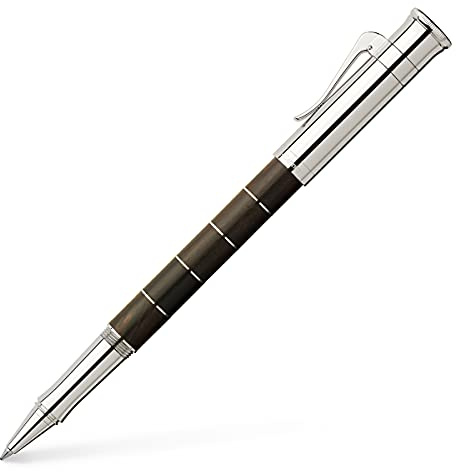 Graf von FABER-CASTELL 145810 - Tintenroller Classic Anello Grenadill, mit schnell-trocknender Tinte