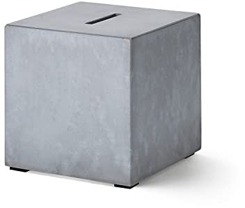 Spardose aus Beton, mit Dieser ungewöhnlichen Spardose Macht Geldzurücklegen noch mehr Spaß, Trinkgeld, Trinkgeldkasse Grau