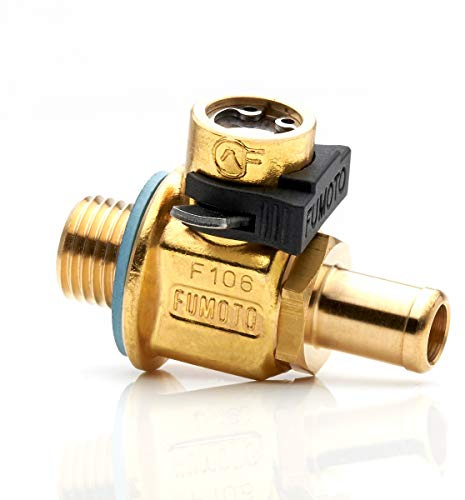 Original Fumoto F107N with LC-10 lever clip FN-Series Engine Oil Drain Valve, 1 Pack, Golden
