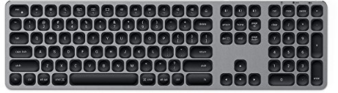 Satechi Tastiera Bluetooth in Alluminio con Tastierino Numerico – per MacBook Pro/Air M2/M1, iPad Pro/Air M2/M1, Mac Mini M2, iMac M1 QWERTY Layout Stati Uniti Inglese Americano