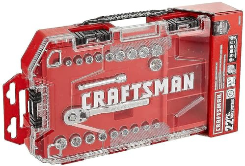 Craftsman Steckschlüsselsatz, Universal, 1/4-Antrieb, 19-teilig (CMMT12014)