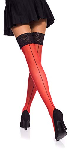 20 Denier Hold Ups strumpor med rygg söm av Romartex, 6 färger, storlekar S-XL