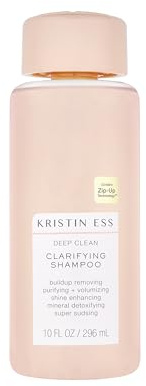 Kristin Ess Deep Clean Clarifying Shampoo for Oily Hair & Build Up | Detox Purifying + Cleansing Oily Hair Treatment - Sulfate Free + Vegan - Product for Thick, Curly + Color Treated Hair