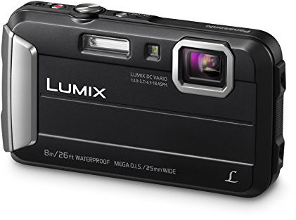 Panasonic LUMIX DMC-FT30EB-K Tough Waterproof Compact Digital Camera - Black (Renewed)