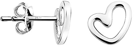 SOFIA MILANI - Damen Ohrringe 925 Silber - Herzen Ohrstecker - E1329