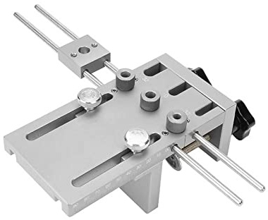 Bohrschablone,CEIEVER Bohrhilfe 6/8/10/15mm Dübelhilfe Bohrlehre aus 6061 Aluminium Legierung,pocket hole jig Verarbeitungsdicke 10-180mm,Dowel Jig Dübelvorrichtung für DIY-Tischlerei-Projekt