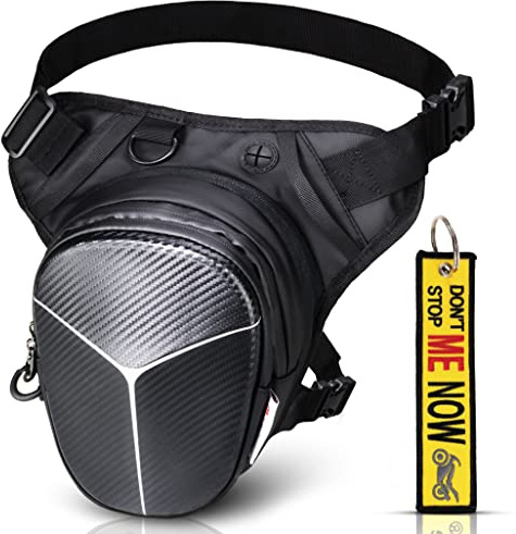 Borsello Gambale Sportivo Impermeabile Borsa da Gamba Uomo Donna Espandibile Pro Max Cosciale Porta cellulare Nylon Regolabile Multi tasche Zip Moto Running Corsa Ciclismo Escursione Campeggio Outdoor
