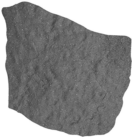 bepco Pedana da giardino in gomma (set di 4 pietre naturali in gomma riciclata, 53 x 45 x 1,8 cm, grigio)