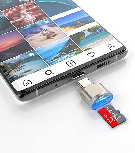 TF Kartenleser, USB-C auf Micro SD Kartenleser, Typ C Adapter OTG USB C to Micro SD SDXC SDHC Speicherkartenleser Adapter für mit USBC-Anschluss PC, Notebook, Tablette, etc.