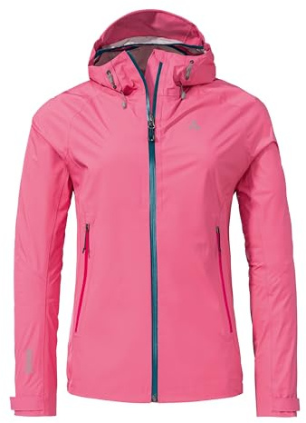 Schöffel Damen 2.5L 3D Jacket Vistdal L, wasserdichte Regenjacke, sportliche Outdoor Jacke, winddicht & atmungsaktiv dank Dermizax Membran
