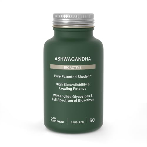 NATROCEUTICS Ashwagandha BioActive - Patented Shoden - 35% Withanolides - High Strength Ashwagandha Capsules - Stress, Sleep & Mood - 60 Vegan Capsules