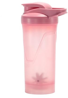 Vllcsla Botella Agitadora de Proteínas 700ml para Batidos Suplementarios, Botella Mezcladora Proteina con Escala Sin BPA, Protein Shaker a Prueba de Fugas con Tamiz