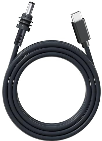 Nedul Starlink Mini USB C to DC Power Cable, 6.5ft Starlink Mini Type-C to Power Cable, PD 20V Type-C Input to DC Male Output Waterproof, Compatible with 65W+ PD 20V Protocol Power Supply/Source (2M)