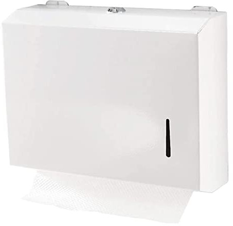 KLJUddGY Papierhandtuchspender Kommerzieller Handtuchspender Edelstahl mit Schloss Papierhandtuchspender Wasserdichter Handtuchspender Zwei Wege zu installieren Kompaktheit
