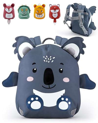 Kleiner Kindergartenrucksack Mädchen | Kita Rucksack ab 1 Jahr | Mini Kinderrucksack mit Brustgurt | Leichter Rucksack Kindergarten Jungen u. Mädchen | 3,6 Liter | Ideal für Kleinkind 1-3 Jahre